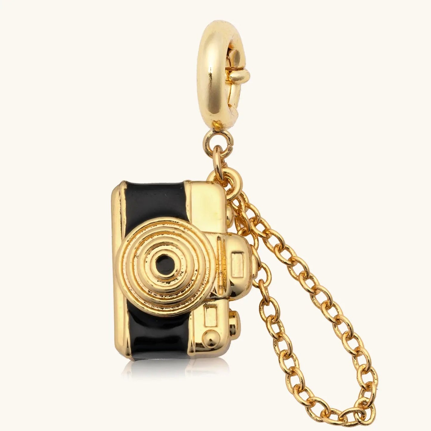 Series Camera Stainless Steel Vacuum Electroplating Gold Pendants