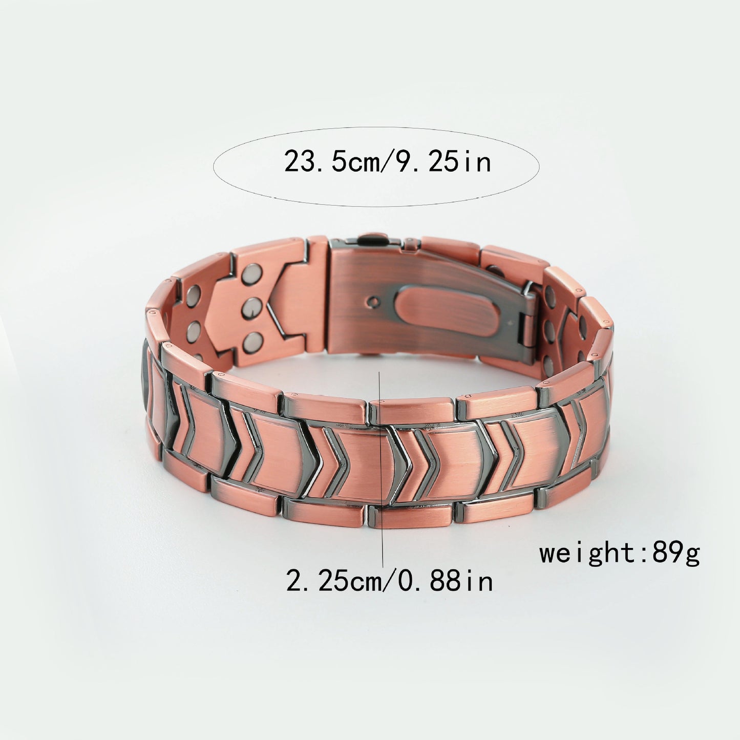 Pattern Watchband Buckle Three Rows Magnet Retro Bracelets
