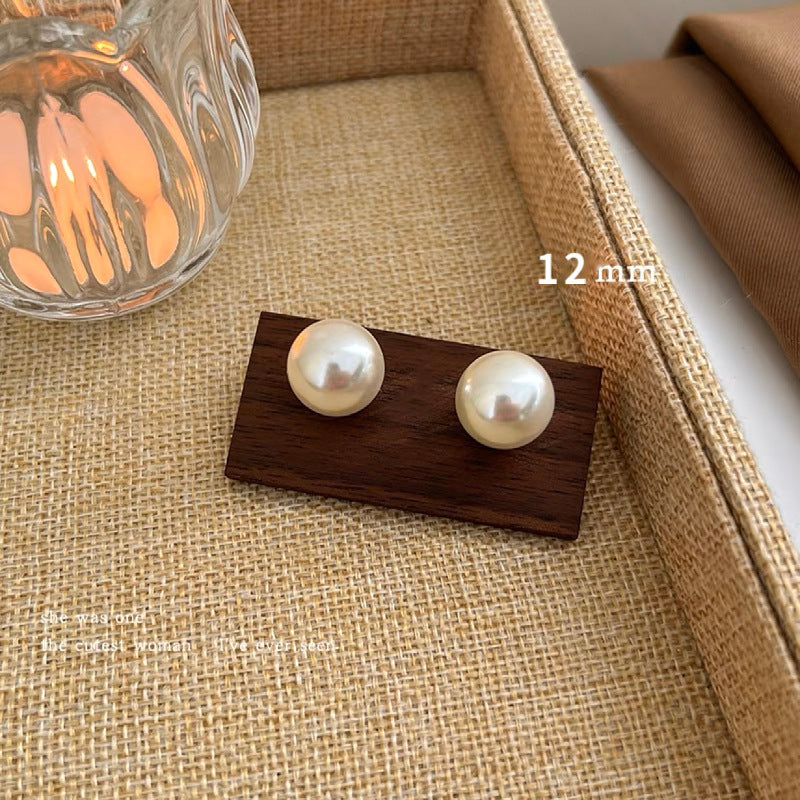 Women's Pearl Niche Design Retro Temperament Sier Rings