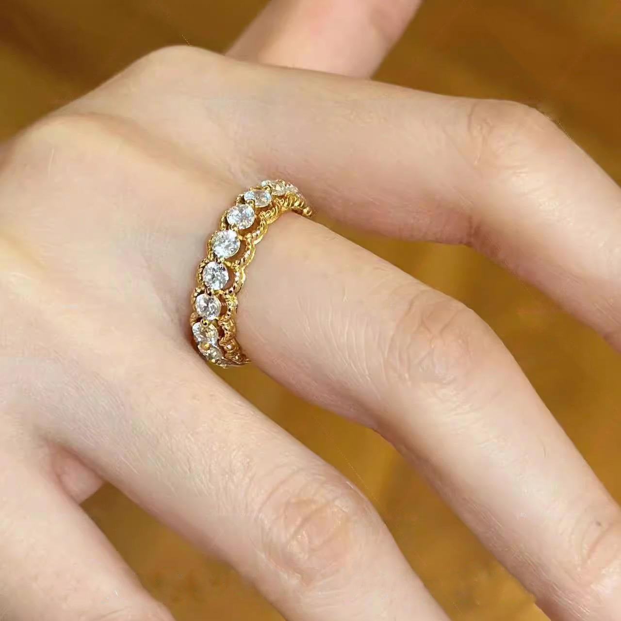 Women's Style Special Interest Light Luxury Hollow Rings