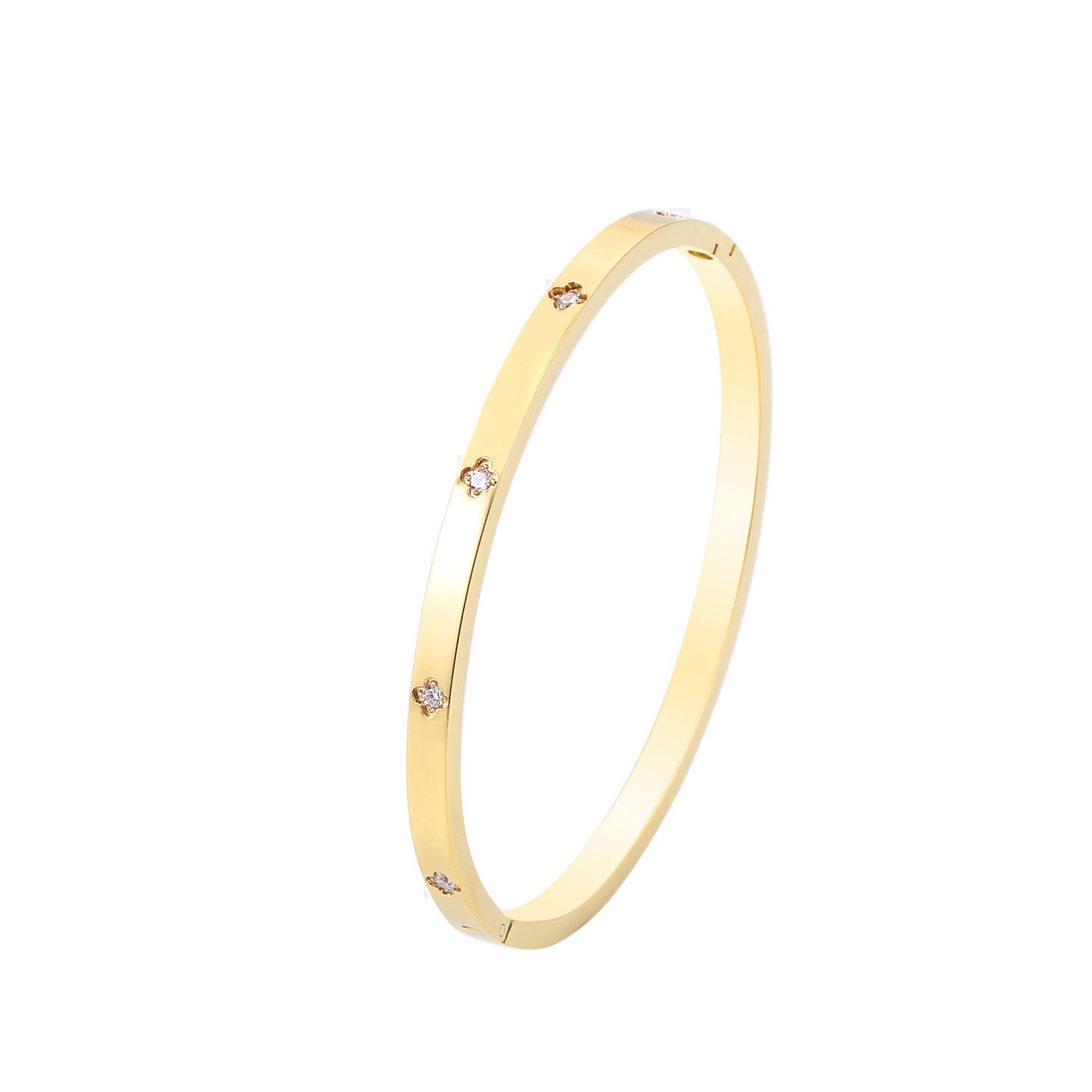 Matching Personalized Zircon Titanium Steel Korean Bracelet