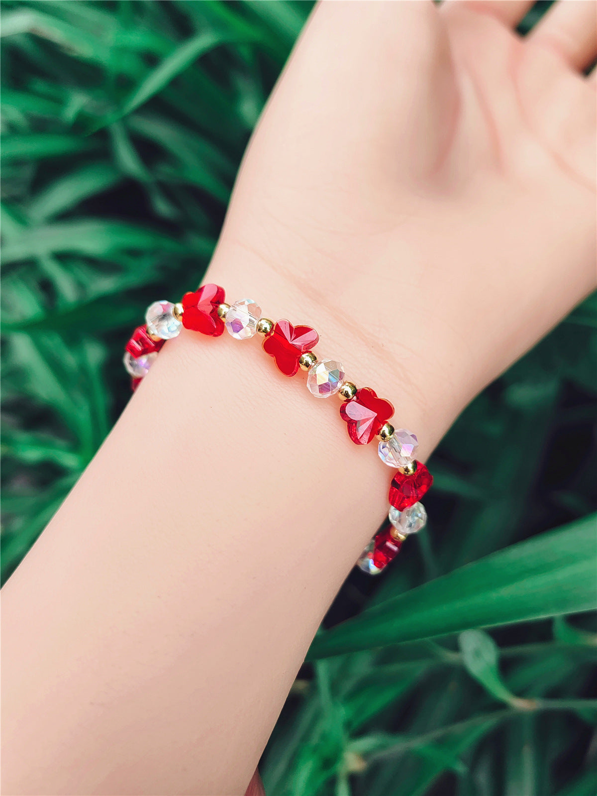 Women's Crystal Optional Sweet Fashion Ornament Butterfly Bracelets