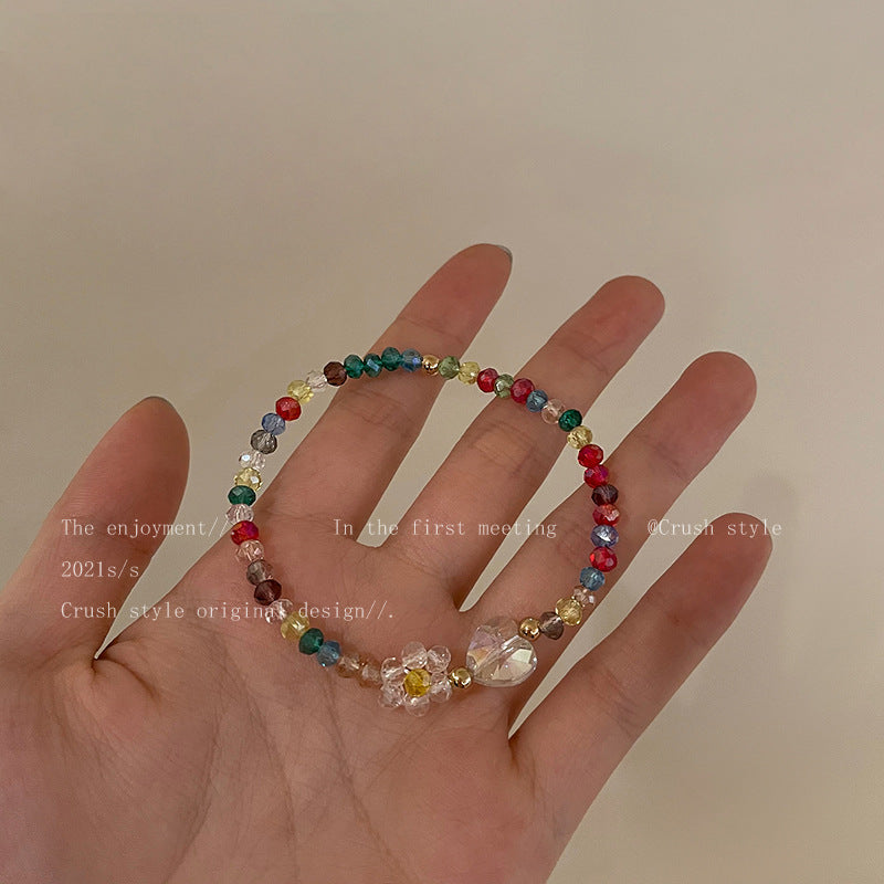 Mori Fresh Colorful Flower Female Girlfriends Bracelets