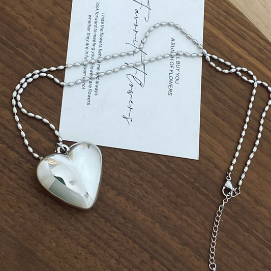 Peach Heart Clothing Chain High Sense Necklaces