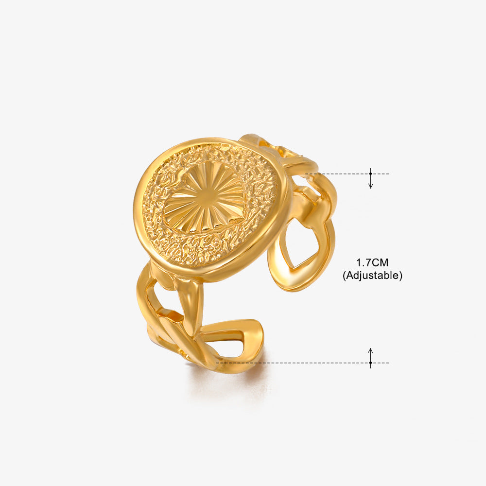 Women's Fashion Stainless Steel Love Heart-shaped Popular Rings