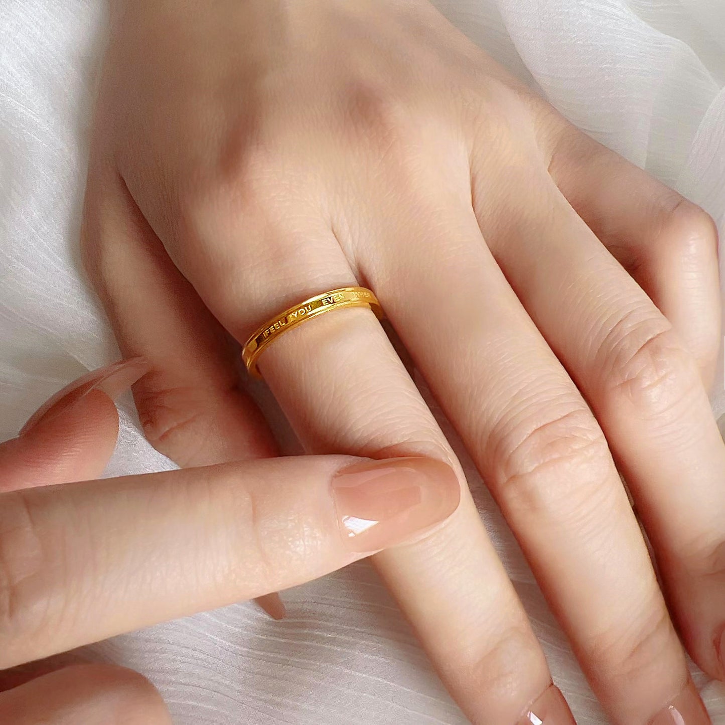 Luxury Titanium Steel Index Finger Can't Rings