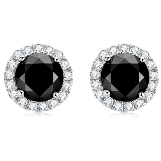 Stylish Fashion Black Diamond Exquisite High Earrings