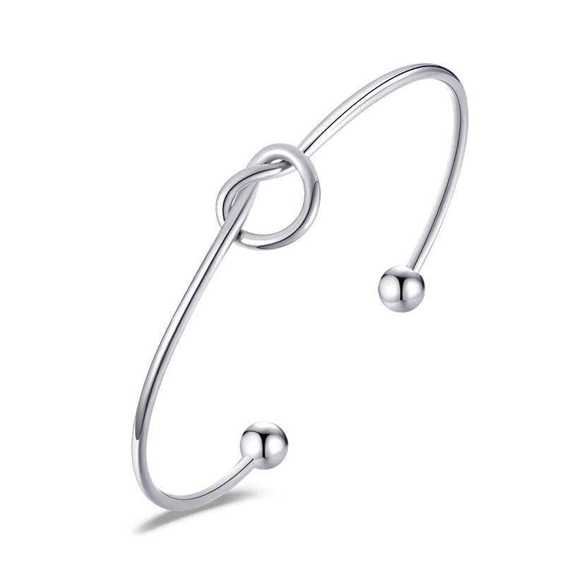 Fashion Personalized Love Knot Design Hipster Weaving Hollow Female Bracelets