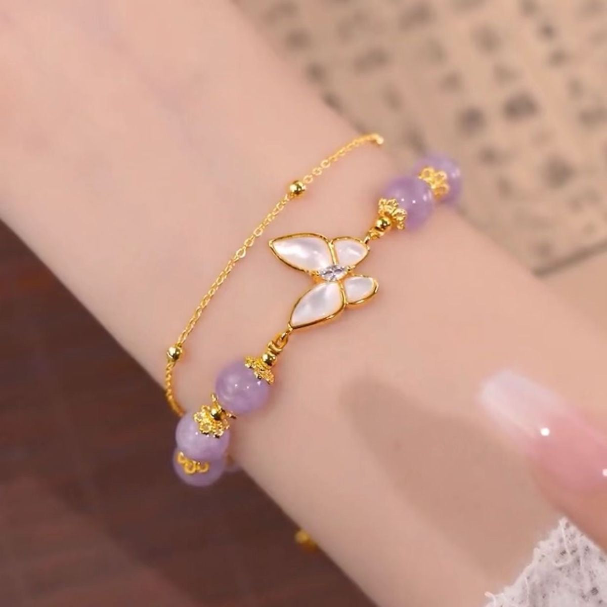 Butterfly Design Sweet Light Luxury Simplicity Versatile High Sense Bracelets