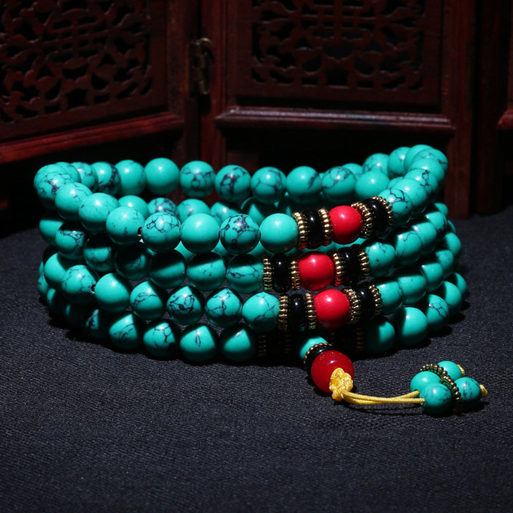 Turquoise Beads Buddha Boho Crafts Live Bracelet