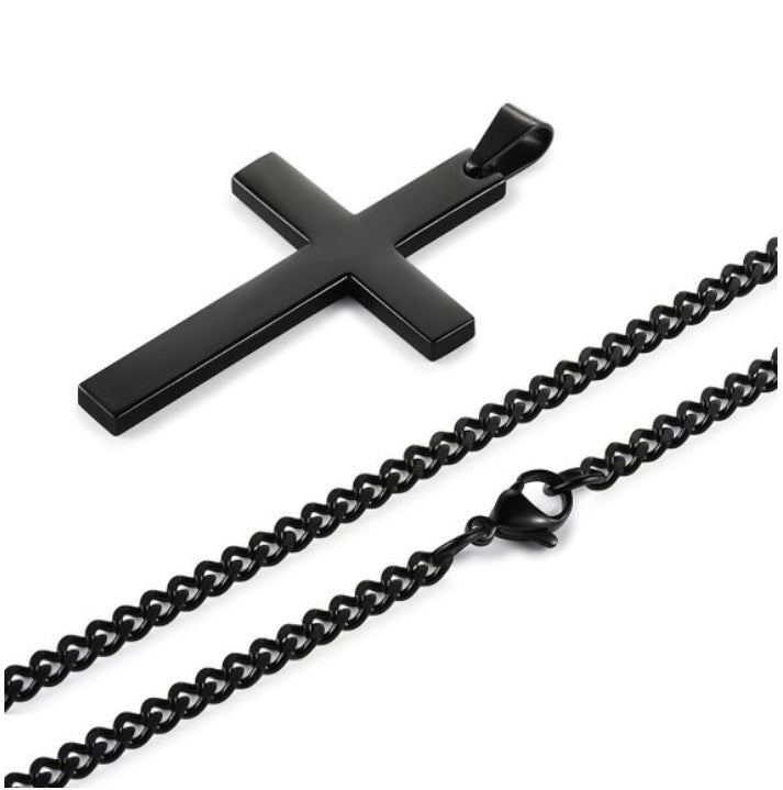 Women's & Men's Metal Simplicity Cross Chain Necklaces