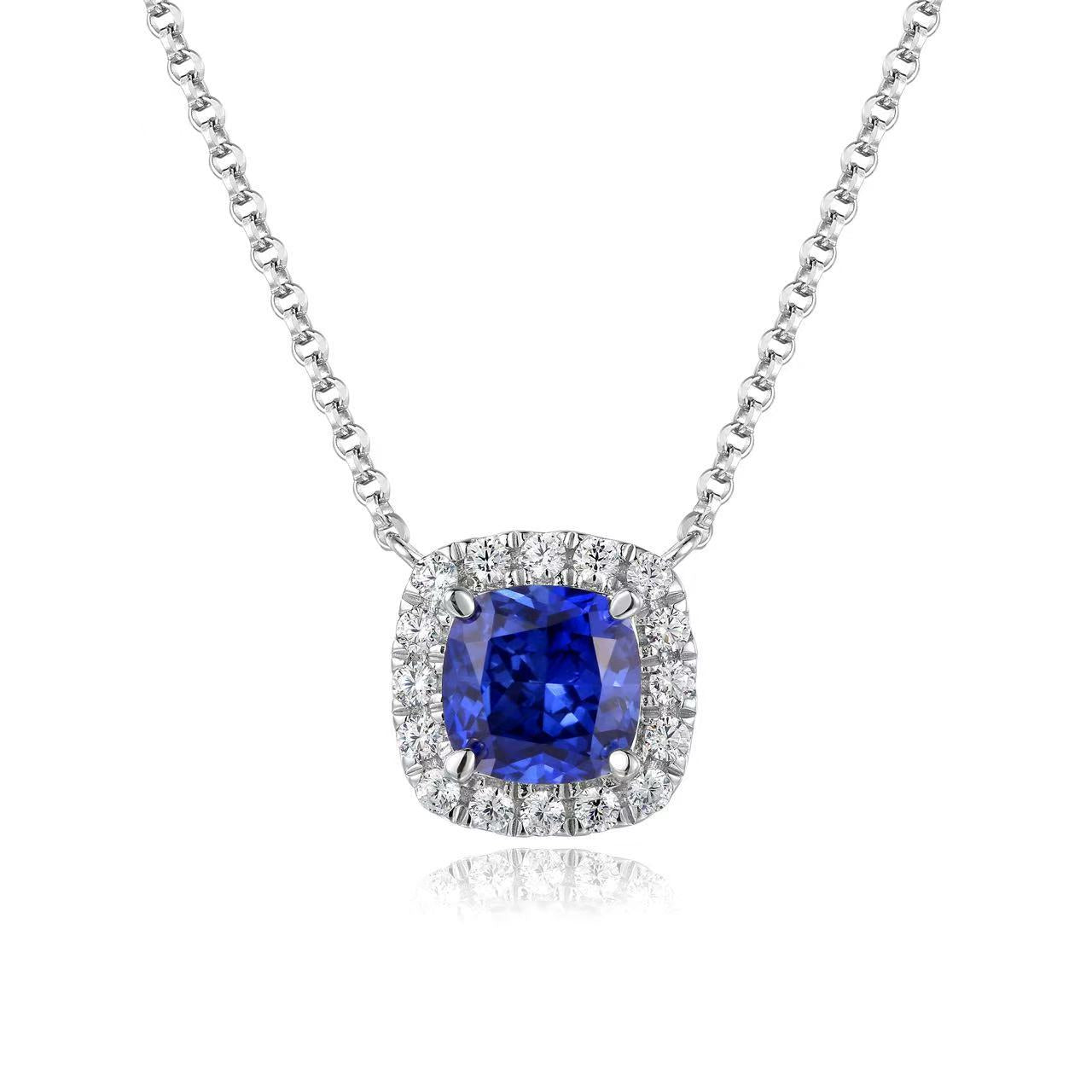 Women's Royal Sapphire Diana High Sense Niche Earrings