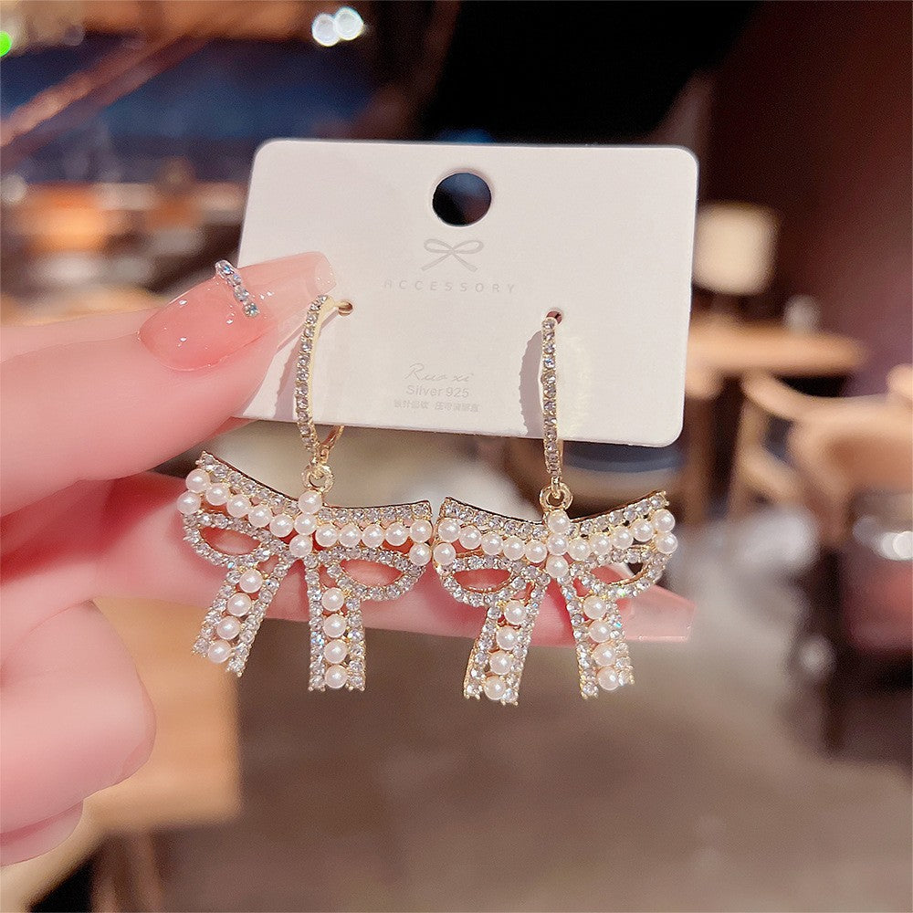 Needle Elegant Tassel Advanced Simple Thin Earrings