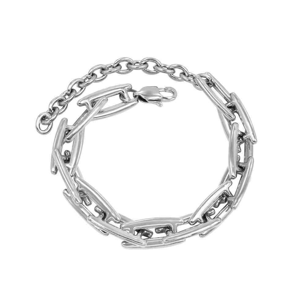 Trendy Stainless Gold Handmade Chain Waterproof Jewelry Set