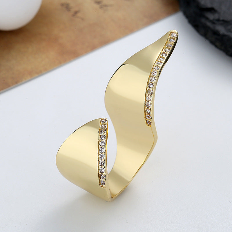 Irregular With Personality Open Street Shot Rings