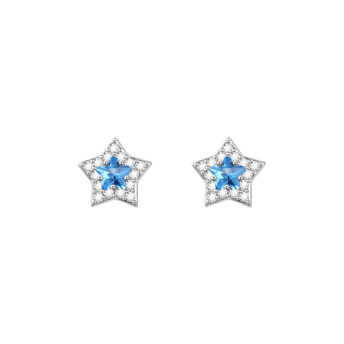 Pair Dragon Claw Five-pointed Star Love Earrings