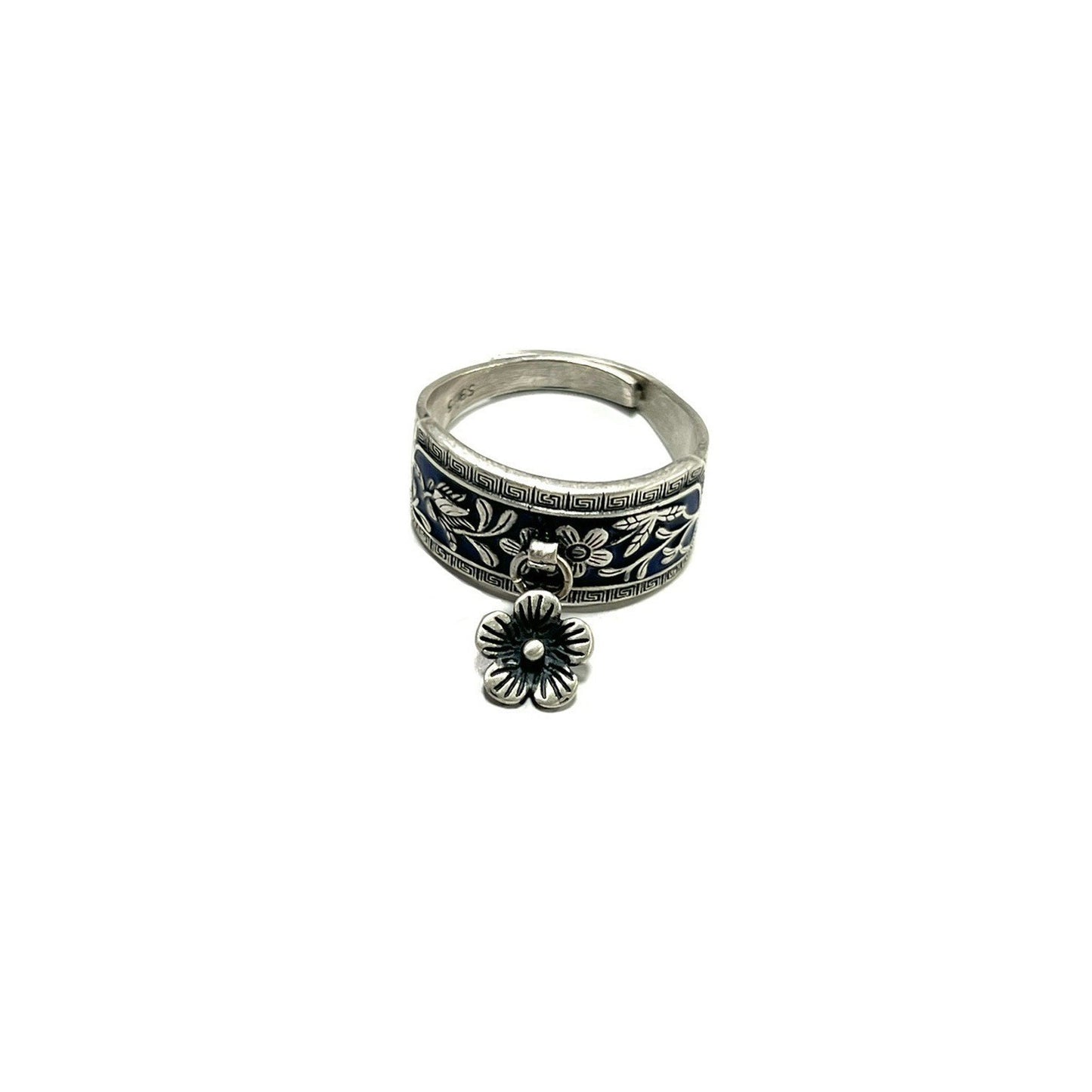 Phoenix Ethnic Style Open Female Retro Personality Ring