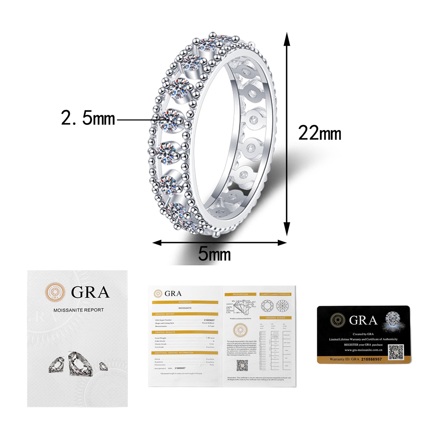 Women's Diamond Sterling Sier Moissanite Affordable Luxury Rings