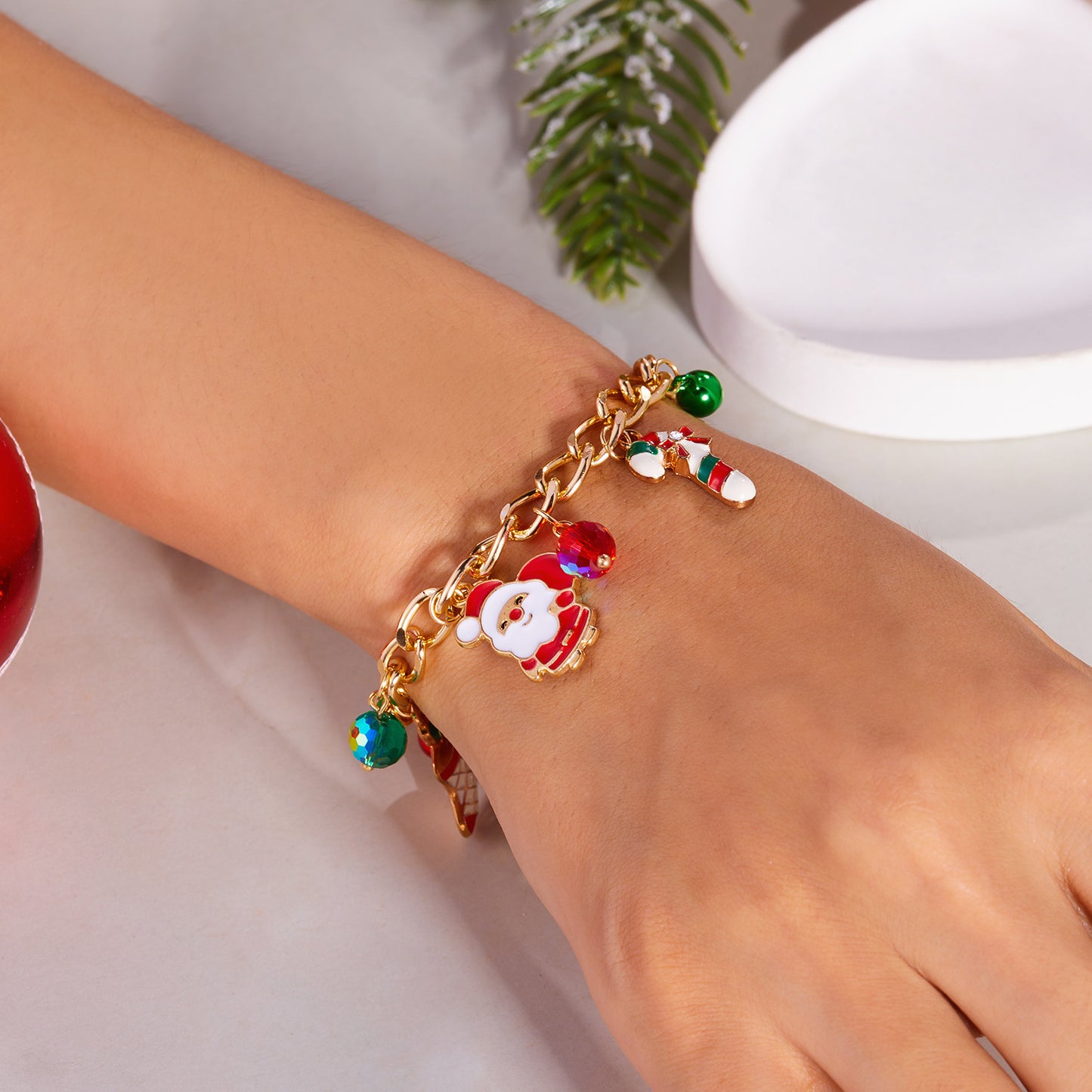 Christmas Element Fashion Santa Claus Bell Bracelets