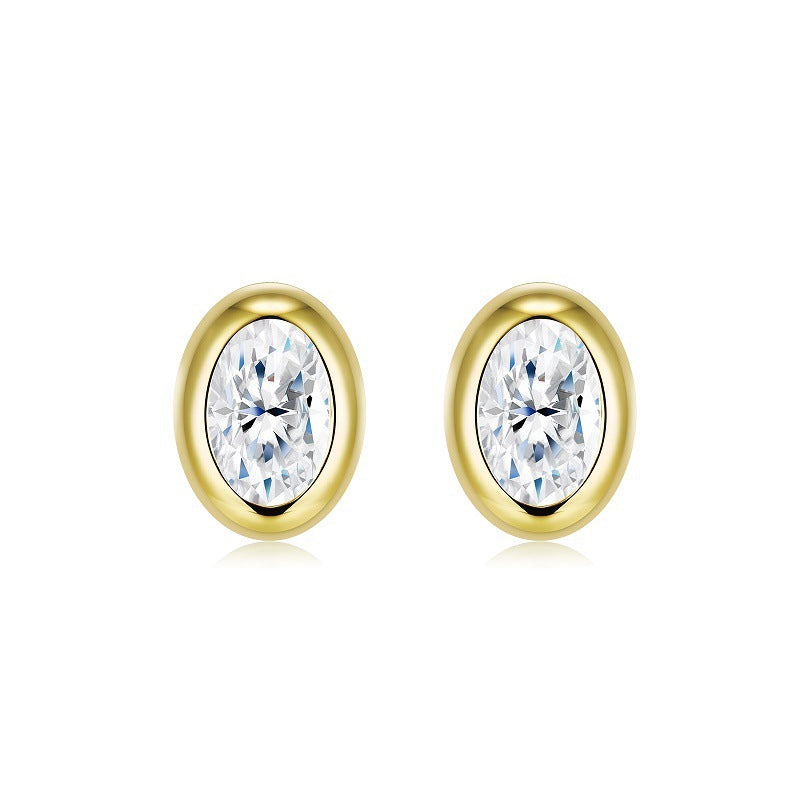 Simple Style Sterling Sier Niche High Earrings
