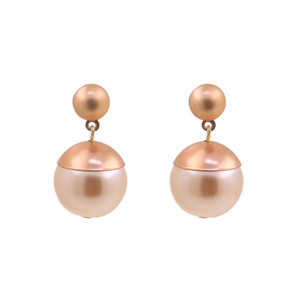 Women's Optional Trendy Copper Pearl Neck Exaggerated Necklace