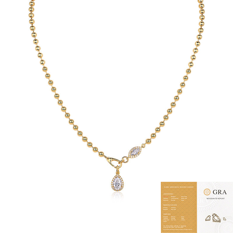 Protagonist Moissanite Female Fashion With Chain Necklaces