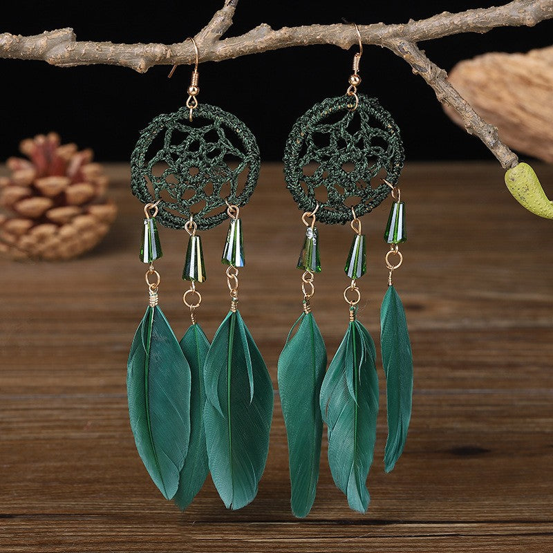 Your Long Copper Chain Retro Elegant Eardrops Earrings