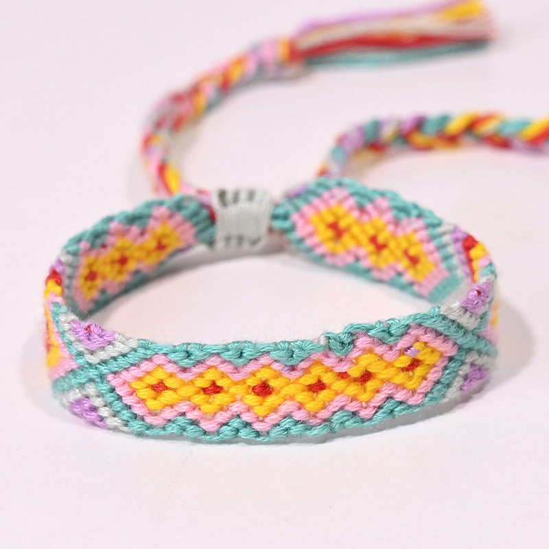 Stepped Into Nepal Ethnic Style Hand-knitted Bracelets