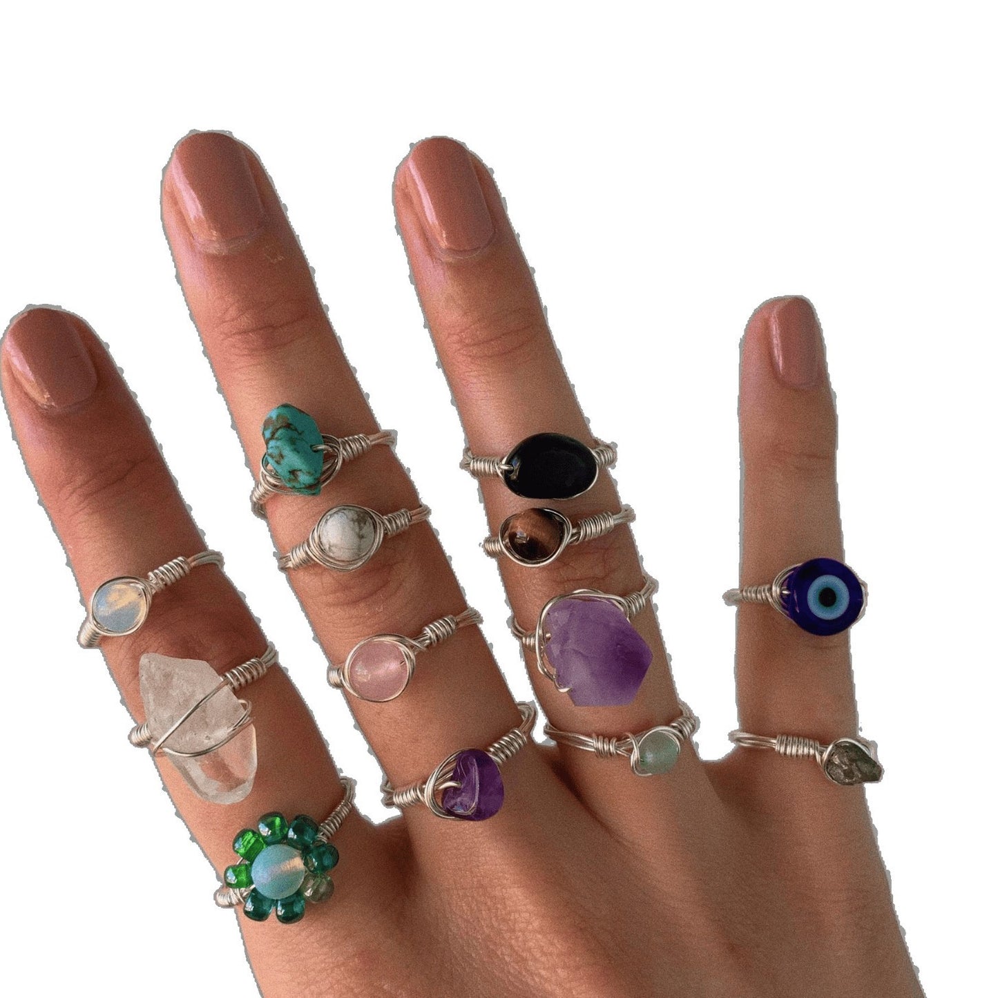 Style Retro Hip Hop Hand-woven Winding Ring