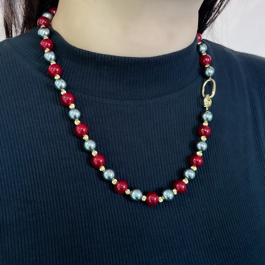 Pearl Mixed Color High-grade Sweater Chain Necklaces