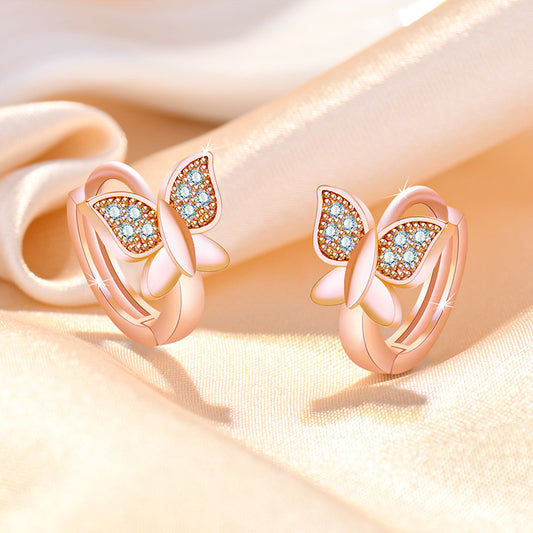 Trendy Sweet Ear Clip Butterfly Simple Earrings