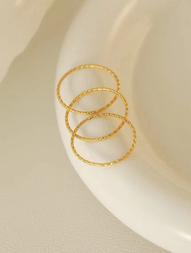 Starry Female Simple Personality Trendy Twin Niche Rings