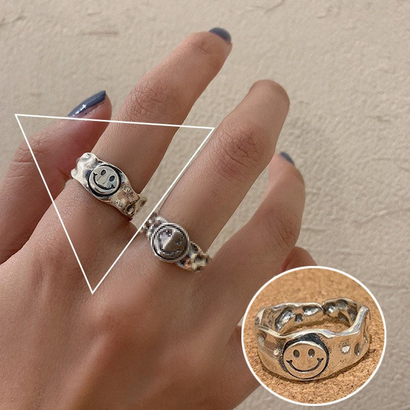 Female Summer Sier Plated Style Design Rings