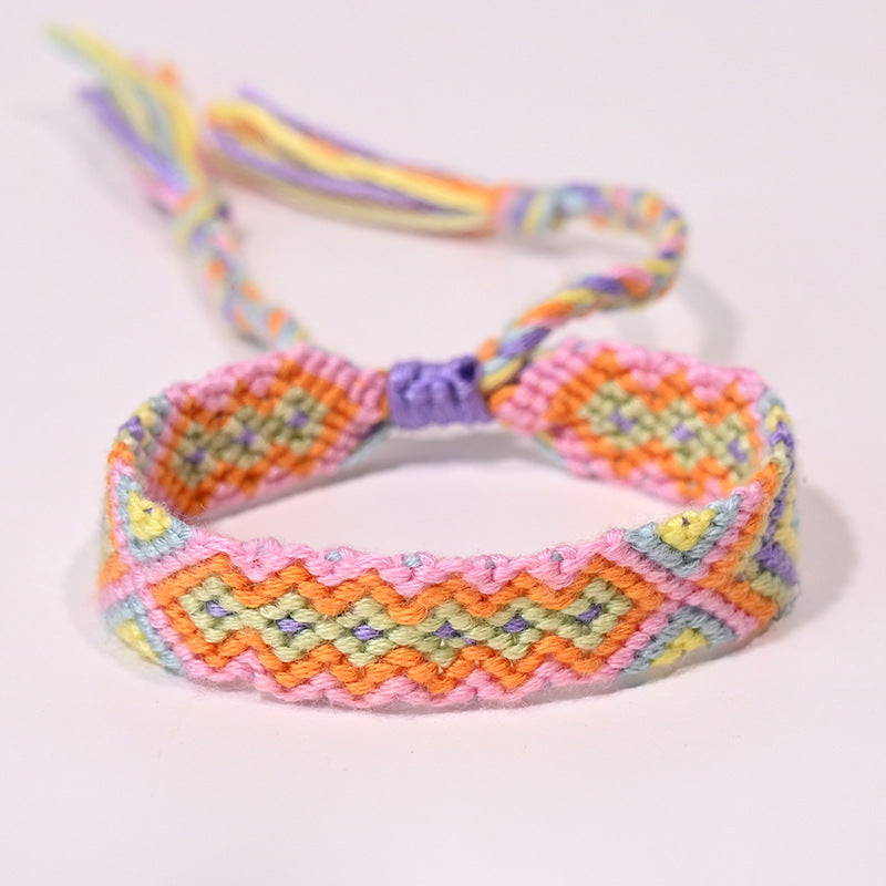 Stepped Into Nepal Ethnic Style Hand-knitted Bracelets