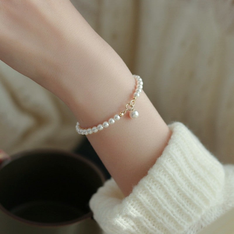 Circle Pearl Gilded Refined Simple Fashion Bracelets