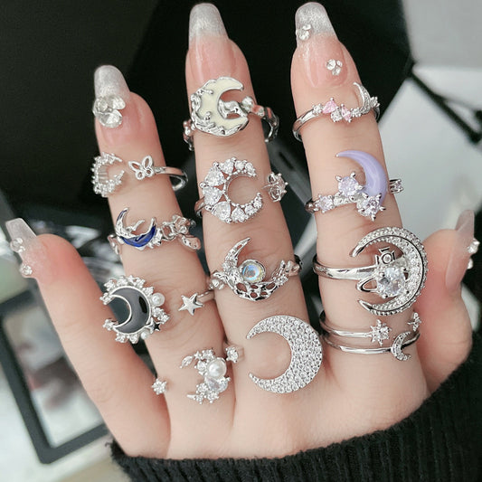 Luxury Niche Design Open Female Refined Rings