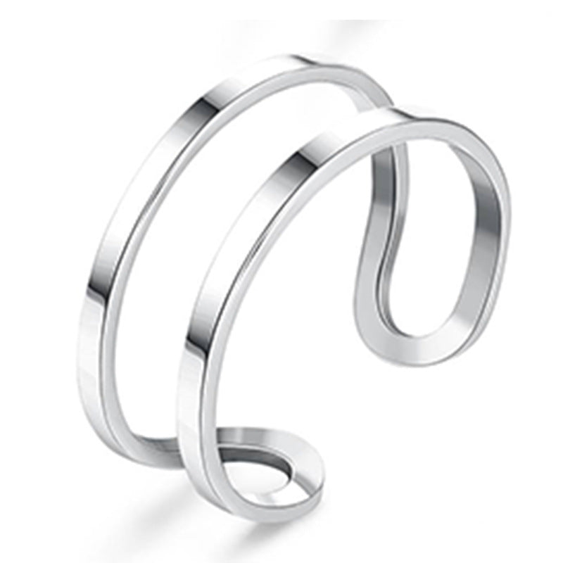 Adjustable Titanium Steel Popular Stainless Couple Rings