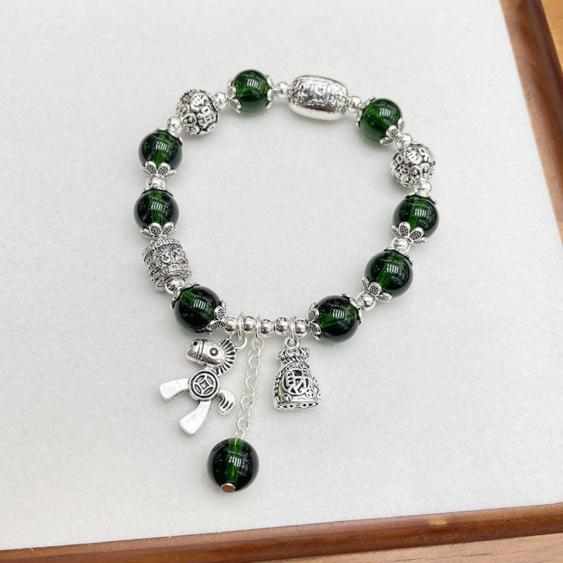 Ethnic Style Lucky Cat Bag Vintage Bracelet