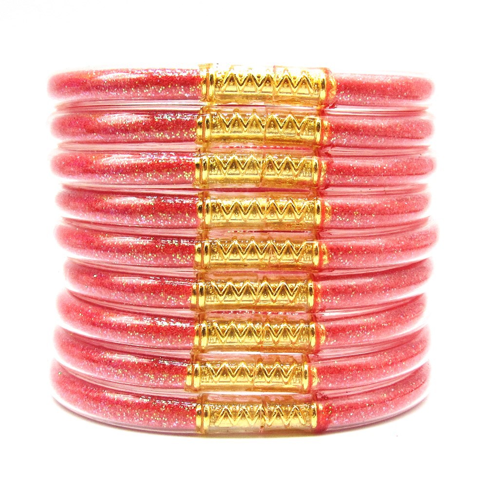 Women's Powder Combination Of Three Shiny Candy Color Bracelet