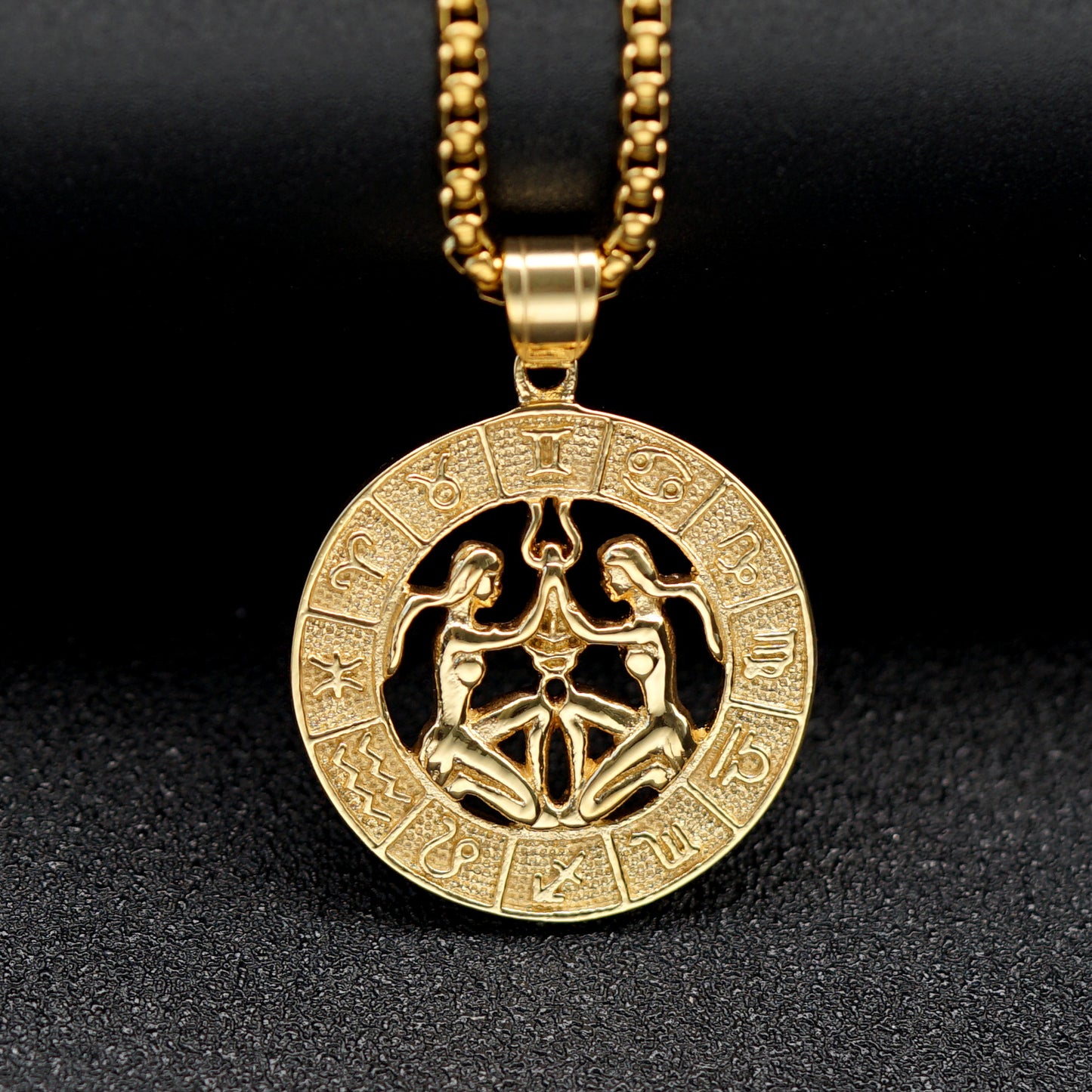 Trendy Retro Hollow Twee Constellation Personalized Pendant