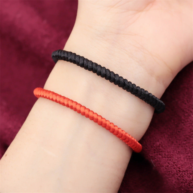 Women's & Men's Hand-woven Cheng Jin Gang Knot Couple Bracelets