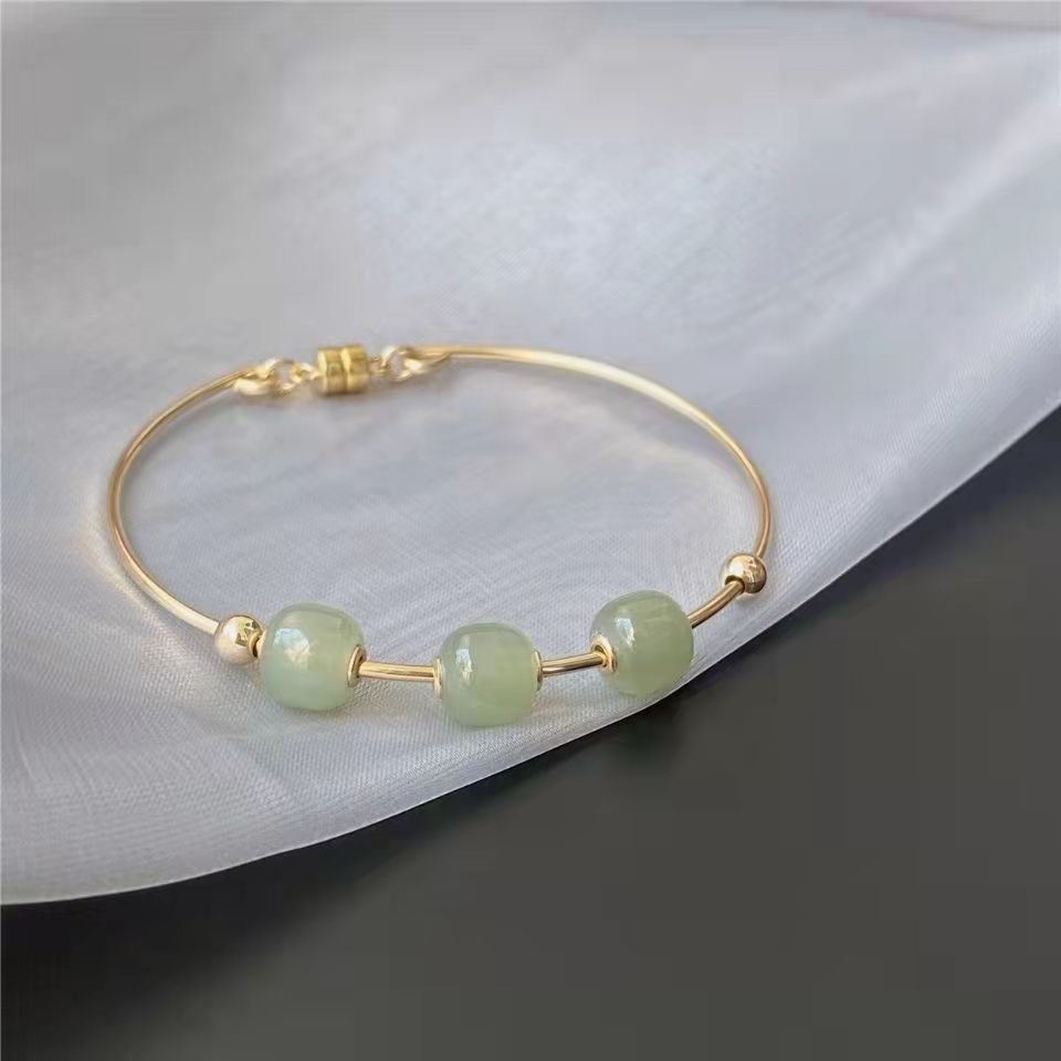 Natural Special Interest Light Luxury Gold French Retro Bracelets