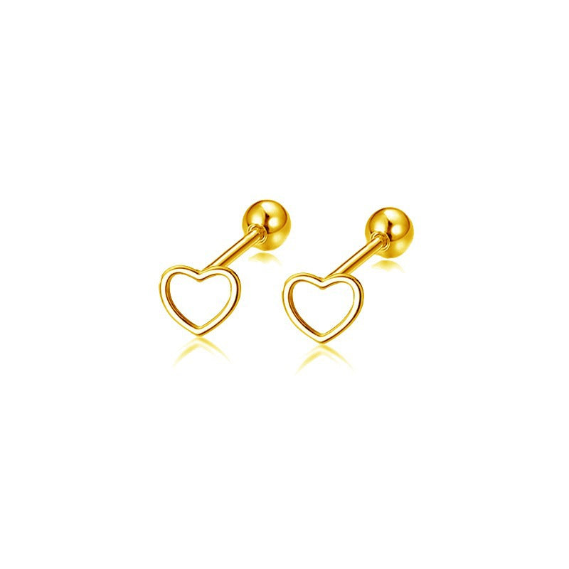 Sier Titanium Stainless Steel Love Clover Earrings