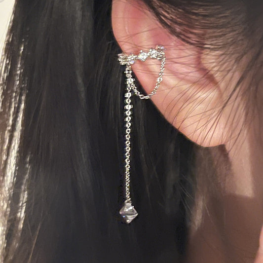 Super Fairy Style Chain Long Tassel Ear Clip