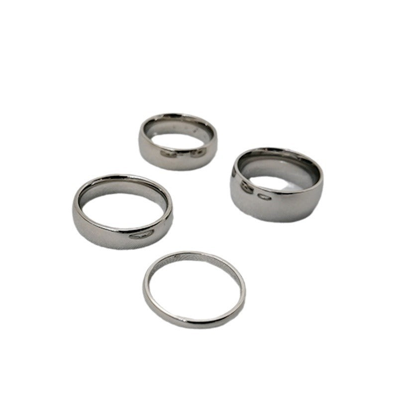Men's Jewelry Stainless Steel Nude Plain Accessories Rings