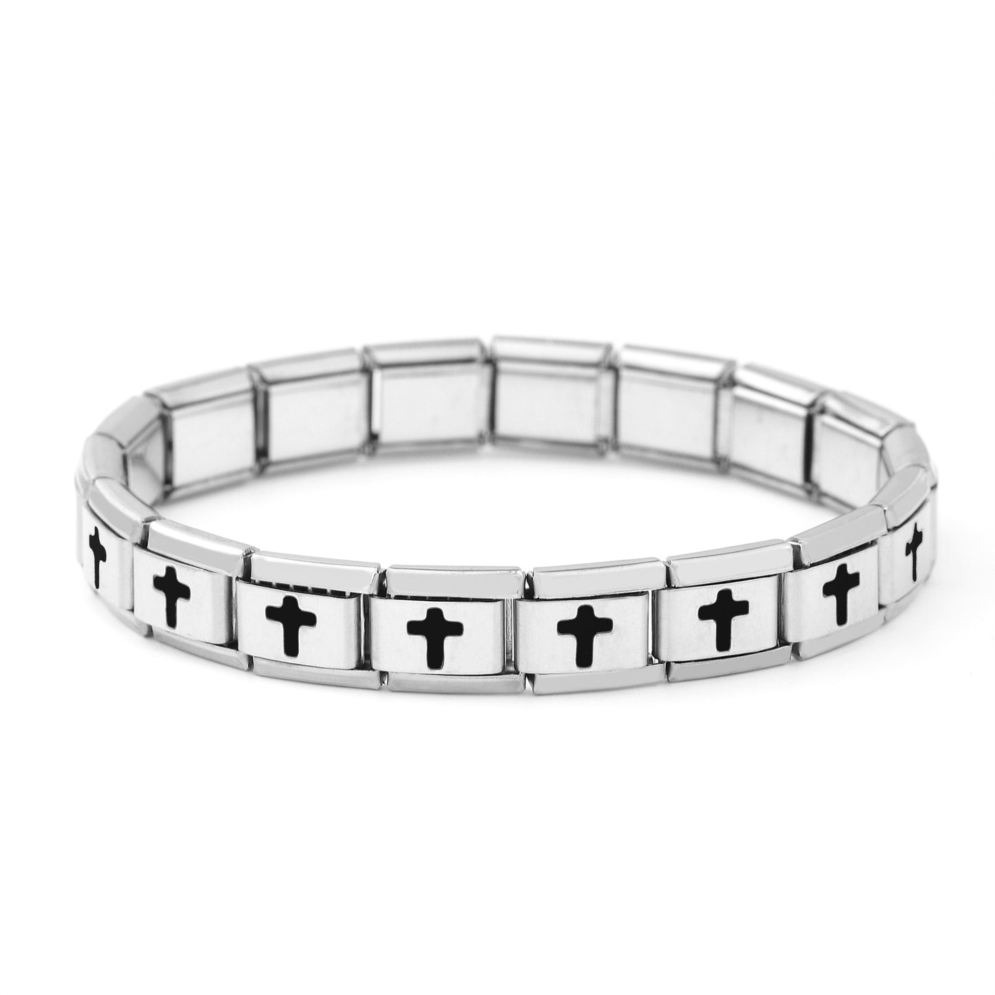 Stainless Steel Module Classic Creative Cross Series Bracelets