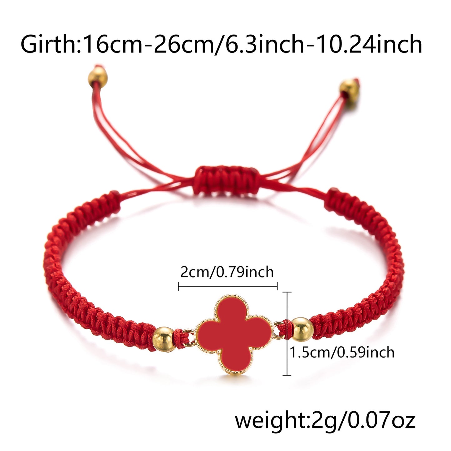 Four-leaf Clover Woven Female Style Minority Pull-out Bracelets