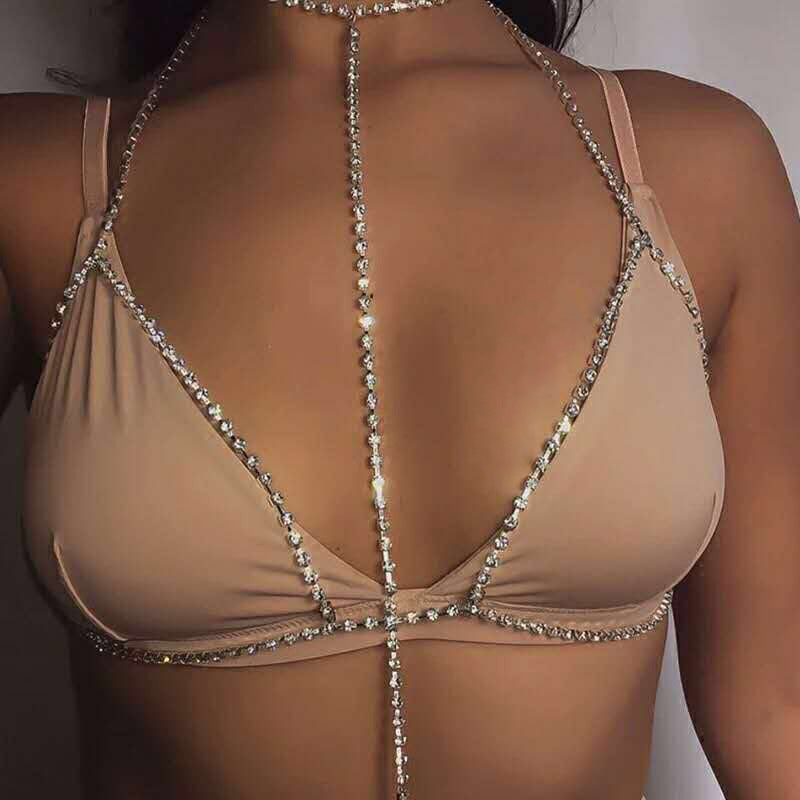 Summer Sexy Beach Style Nightclub Diamond Claw Necklaces