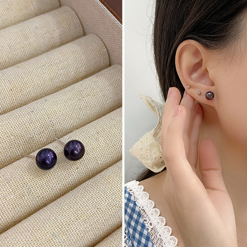 Women's Natural Freshwater Small Pearl For Mini Simple Style Korean Earrings