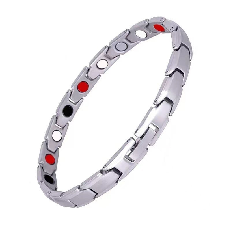 Men's Retro Metal Magnet Female Accessories Light Bracelets